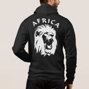 brullend leeuwengezicht   Afrika Hoodie