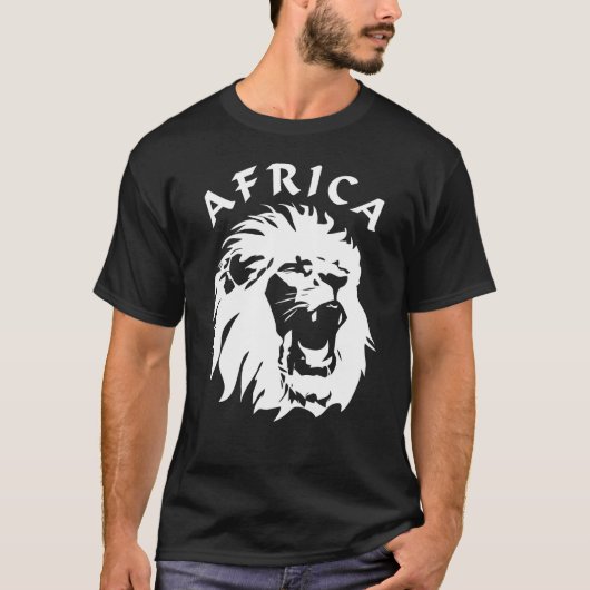 brullend leeuwengezicht | Afrika T-shirt (Voorkant)