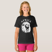 brullend leeuwengezicht | Afrika T-shirt (Voorkant volledig)