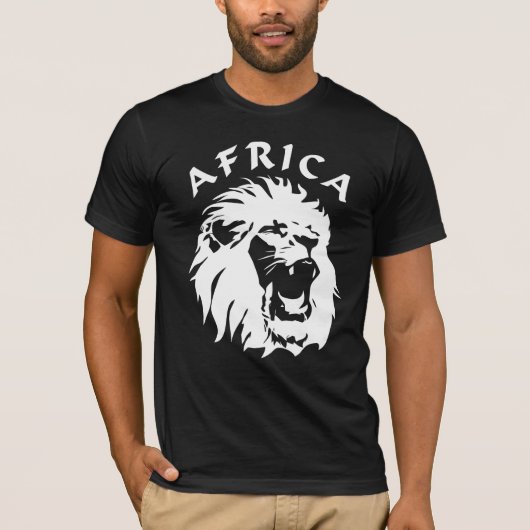 brullend leeuwengezicht | Afrika T-shirt (Voorkant)