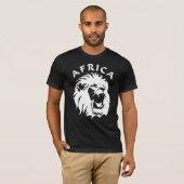 brullend leeuwengezicht | Afrika T-shirt (Voorkant volledig)