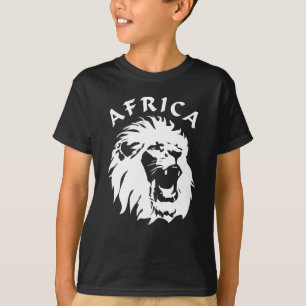 brullend leeuwengezicht Afrika T-shirt