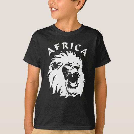 brullend leeuwengezicht | Afrika T-shirt (Voorkant)