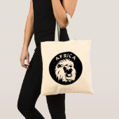 brullend leeuwengezicht | Afrika Tote Bag (Voorkant (product))