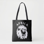 brullend leeuwengezicht | Afrika Tote Bag (Voorkant)