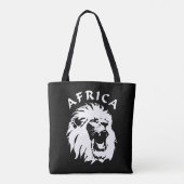 brullend leeuwengezicht | Afrika Tote Bag (Achterkant)