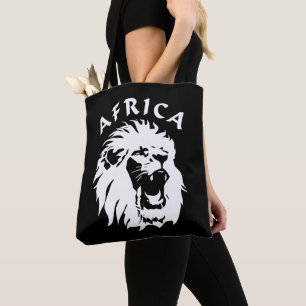 brullend leeuwengezicht   Afrika Tote Bag