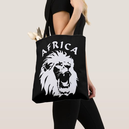 brullend leeuwengezicht | Afrika Tote Bag (Dichtbij)