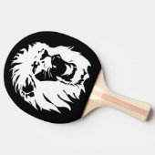 Brullend Leeuwengezicht Tafeltennisbatje (Zijkant)