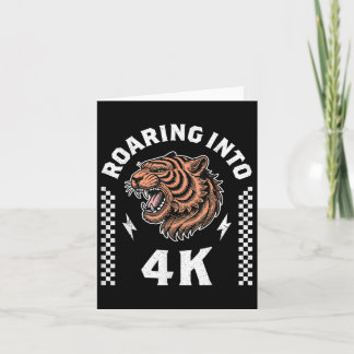 Brullend naar 4k Tijger Terug naar school Kind Ik Kaart