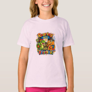 Brullend naar de kleuterschool Dinosaurus Terug na T-shirt