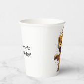 Brullend plezier! Verjaardagsfeest van de baby Lio Papieren Bekers (Rechts)