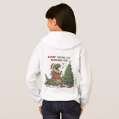 Brullend Rond De Kerstboom Grappige T-Rex (Achterkant volledig)