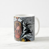 Brullend Tijger Jaar Design Koffiemok (Voorkant rechts)