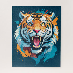 brullend tijgergezicht legpuzzel