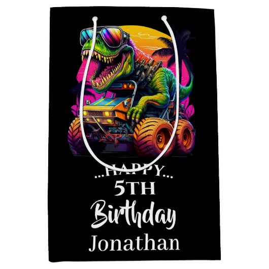 Brullend verjaardagsfeest op komst medium cadeauzakje (Voorkant)