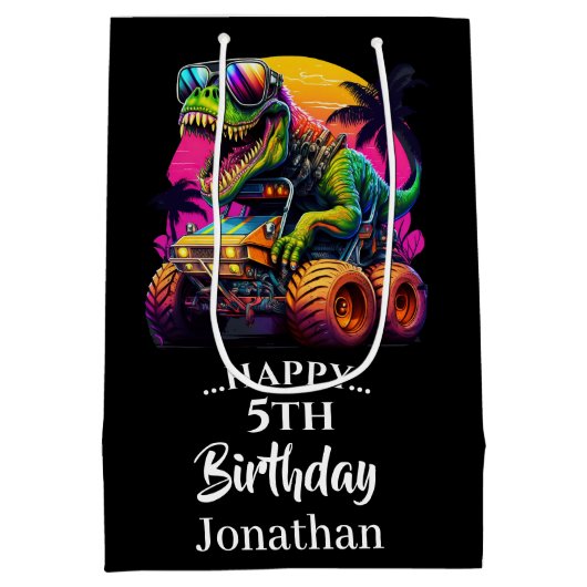 Brullend verjaardagsfeest op komst medium cadeauzakje (Achterkant)