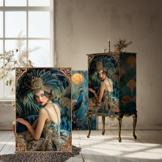 Brullende 20's, Gatsby Flapper, Schoonheidsportret Tissuepapier