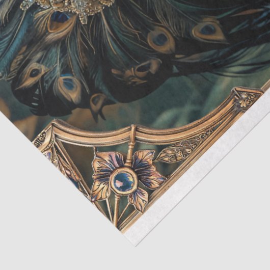 Brullende 20's, Gatsby Flapper, Schoonheidsportret Tissuepapier (Detail)