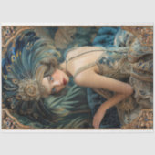 Brullende 20's, Gatsby Flapper, Schoonheidsportret Tissuepapier (Voorkant)