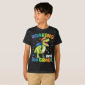 Brullende 3e klas dinosaurus T Rex terug naar scho T-shirt (Voorkant volledig)