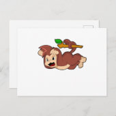 Brullende aap briefkaart (Voorkant / Achterkant)