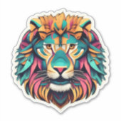 Brullende Artistry Lion Sticker Collectie (Voorkant)
