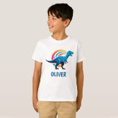 Brullende Blauwe T-Rex Persoonlijk T-shirt (Voorkant volledig)