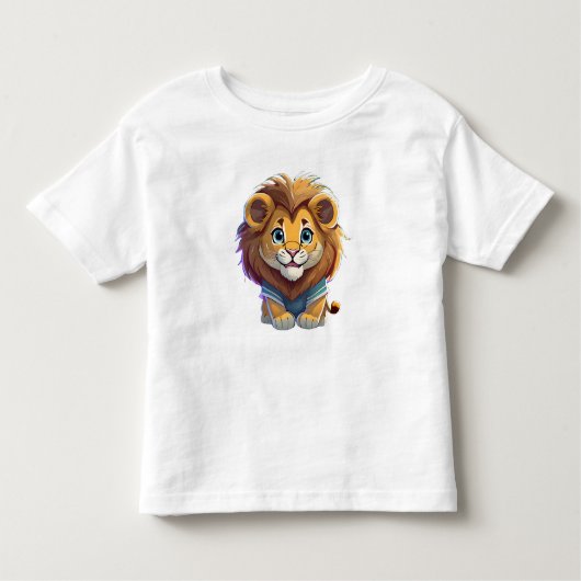 "brullende cutie "Schattige leeuw Kinder Shirts (Voorkant)