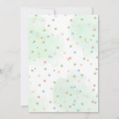 brullende dinosaurus verjaardagsfeest uitnodiging (Achterkant)