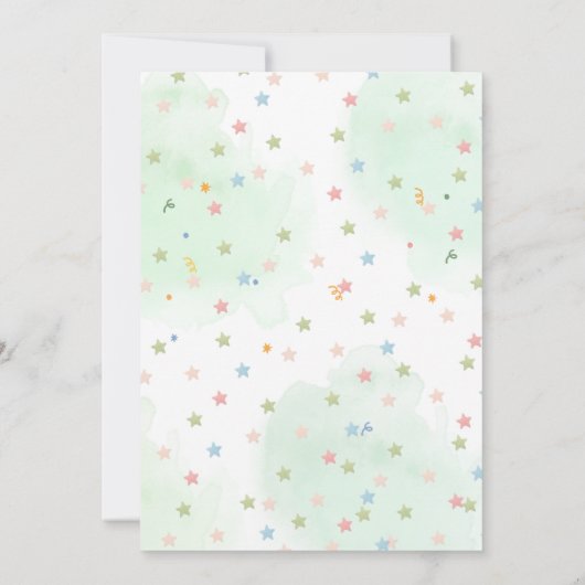 brullende dinosaurus verjaardagsfeest uitnodiging (Achterkant)