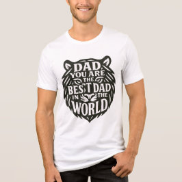 Brullende eerbetoon aan papa - Tijgervormig citaat Tri-Blend Shirt