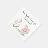 brullende eetlust, eindeloos lachen draak Baby Servet (Hoek)