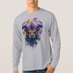 Brullende Fantasy Leeuw Lange Mouwen T-shirt