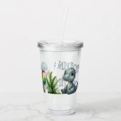 Brullende goede tijd acryl drinkbeker (Achterkant)