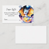 brullende goede tijd: Dragon Baby shower Luier Raf Informatiekaartje (Voorkant / Achterkant)