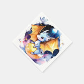 brullende goede tijd: Dragon Baby shower Servet (Hoek)