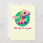 Brullende Goede Tijden Dinosaurus Elk Leeftijd Ver Kaart (Achterkant)