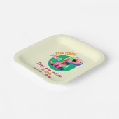 Brullende Goede Tijden Dinosaurus Elk Leeftijd Ver Papieren Bordje (Gebogen)