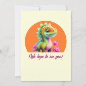 Brullende goede tijden dinosaurus elke leeftijd ve kaart (Achterkant)