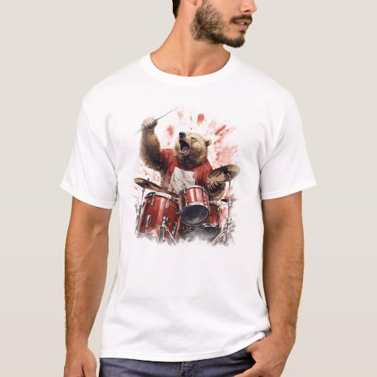Brullende Grizzly Wildlife Animal Natuur Classic T-shirt (Voorkant)