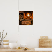 brullende haard poster (Keuken)