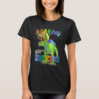 Brullende Homeschool Dinosaurus T Rex Terug naar S T-shirt