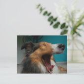 Brullende Hond Briefkaart (Staand voorkant)