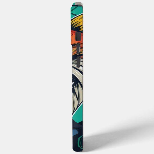 brullende koningscobar Case-Mate iPhone case (Achterkant / Links)