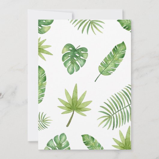 Brullende Leeuw Baby shower Kaart (Achterkant)