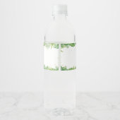 Brullende Leeuw Baby shower Waterfles Etiket (Achterkant)