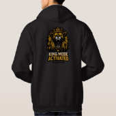 Brullende Leeuw Kroon Hoodie – King Modus Geactive (Achterkant)