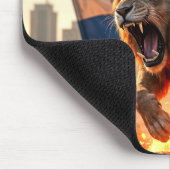 Brullende leeuw met de Israëlische vlag van de Dav Muismat (Hoek)