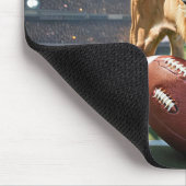 brullende leeuw met Football Muismat (Hoek)